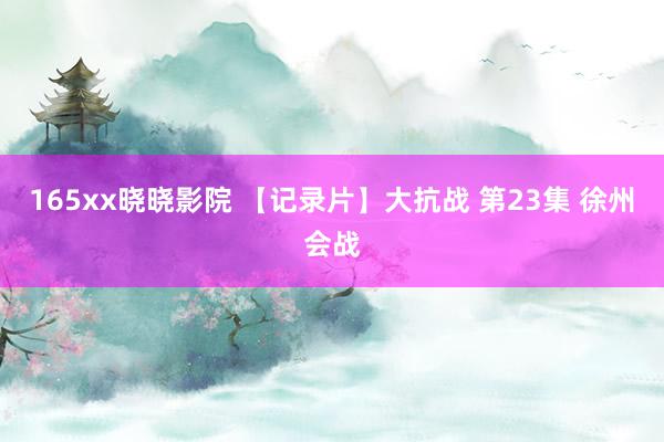 165xx晓晓影院 【记录片】大抗战 第23集 徐州会战