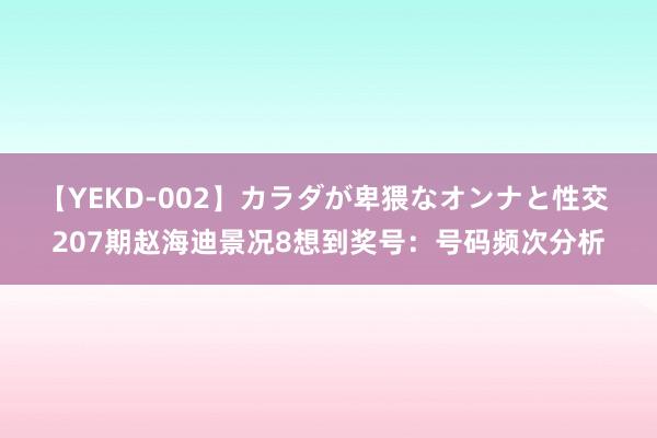 【YEKD-002】カラダが卑猥なオンナと性交 207期赵海迪景况8想到奖号：号码频次分析