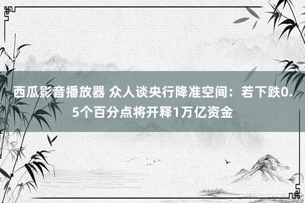 西瓜影音播放器 众人谈央行降准空间：若下跌0.5个百分点将开释1万亿资金