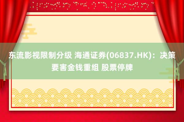 东流影视限制分级 海通证券(06837.HK)：决策要害金钱重组 股票停牌